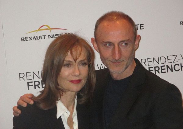 Guillaume Nicloux and Isabelle Huppert at the Valley of Love premiere